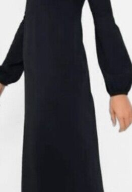 Pomander Place Black Long Sleeve Maxi Dress